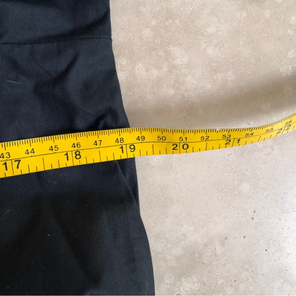 J Crew Black Zip Up Shirt Dress Short Sleeve Midi Women Sz 14 Fit Flare Pockets - Picture 8 of 13